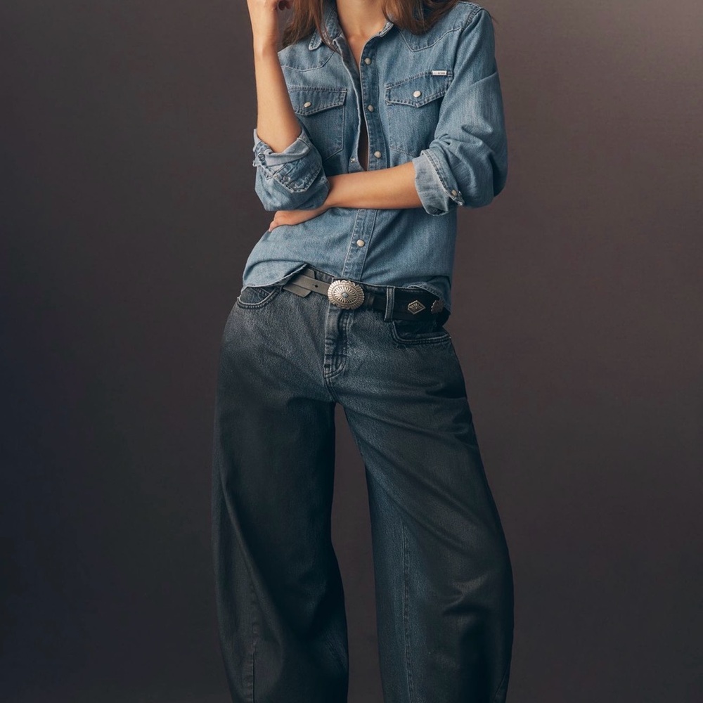 Pilcro High-Rise Balloon Jeans size 25 BNWT - Picture 3 of 6